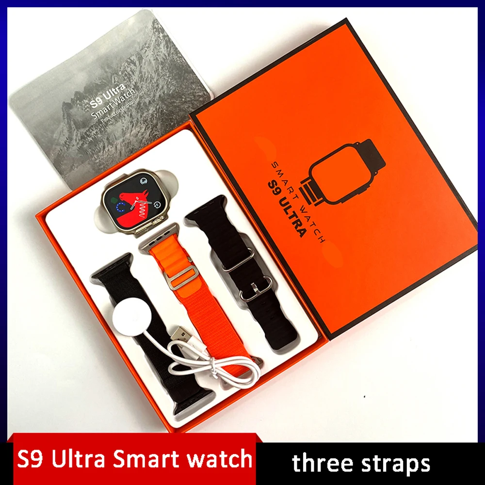 New S9 Ultra Smart Watch Ultra 49MM Men Smartwatch Series 9 Waterproof Bluetooth Call Wireless Charge Fitness Bracelet For Apple
New S9 Ultra Smart Watch Ultra 49MM Men Smartwatch Series 9 Waterproof Bluetooth Call Wireless Charge Fitness Bracelet For Apple