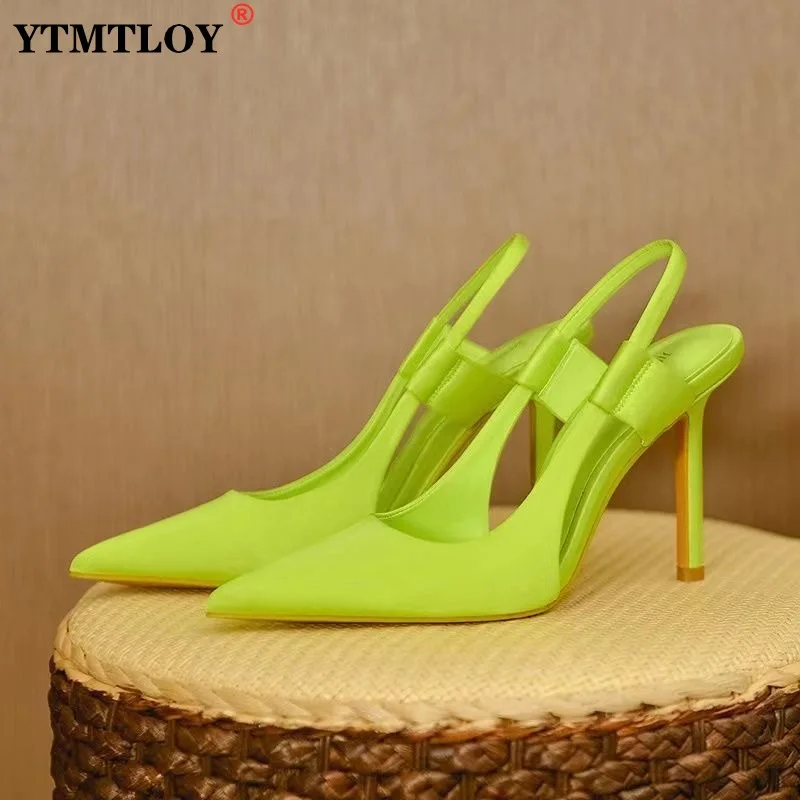 2022 Spring New Brand Women Slingback Sandals Pointed Toe Slip on Thin 9CM High Heel Ladies Elegant Pumps Shoes Dress Luxery
2022 Spring New Brand Women Slingback Sandals Pointed Toe Slip on Thin 9CM High Heel Ladies Elegant Pumps Shoes Dress Luxery
