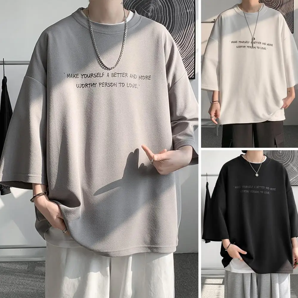 O-Neck 3/4 Sleeve Men Summer Ice Silk T-shirt Shorts Set Thin Moisture Wicking Oversize Letter Print Tee Shirt Harajuku Casual
O-Neck 3/4 Sleeve Men Summer Ice Silk T-shirt Shorts Set Thin Moisture Wicking Oversize Letter Print Tee Shirt Harajuku Casual