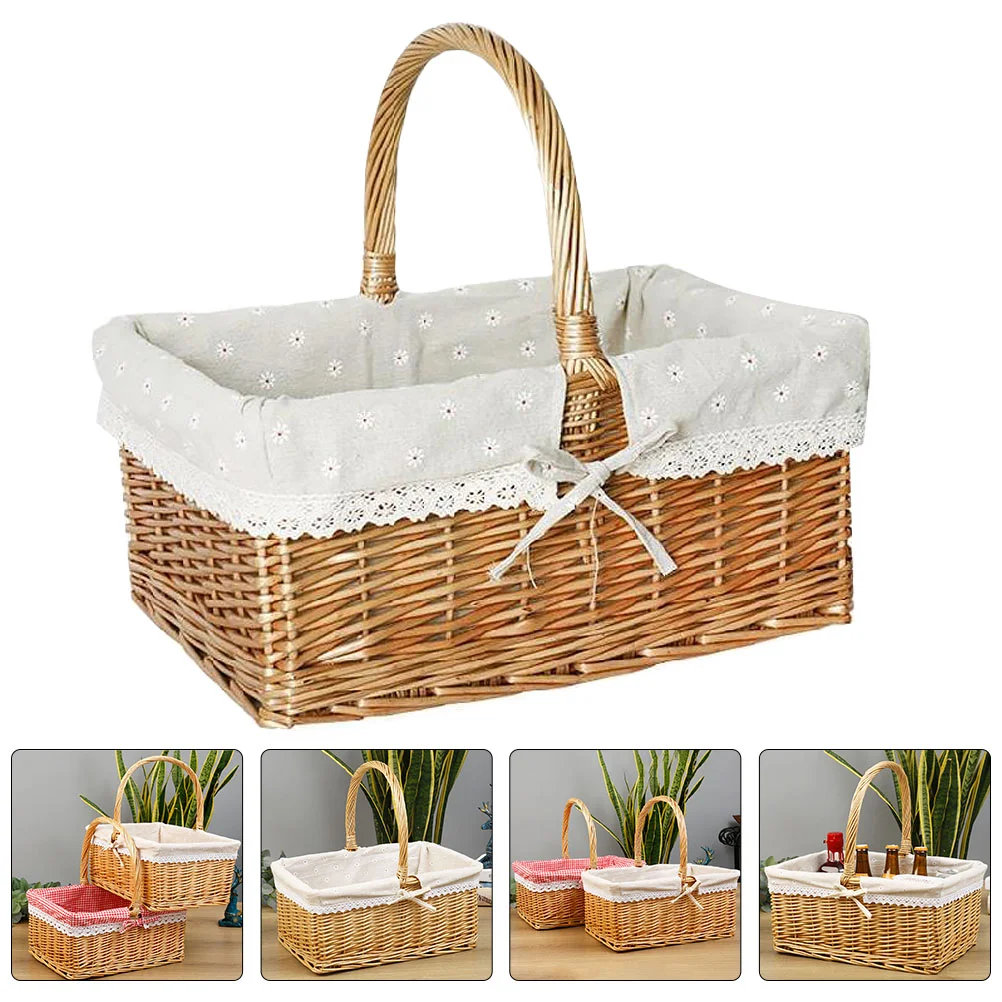 Outdoor Picnic Basket Home Flower Storage Fruit Container Holder Indoor Decor Desktop
Outdoor Picnic Basket Home Flower Storage Fruit Container Holder Indoor Decor Desktop