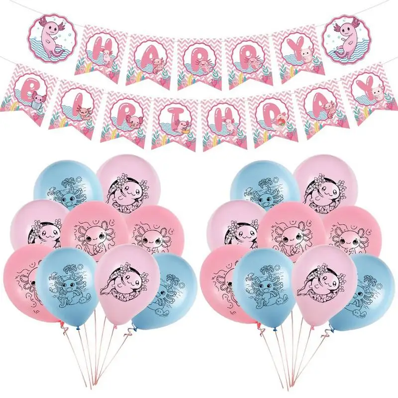 Axolotl Theme Party Decorations Set Cartoon Axolotl Party Favor Decorations Axolotl Banner Centerpieces Cupcake Topper Balloons
Axolotl Theme Party Decorations Set Cartoon Axolotl Party Favor Decorations Axolotl Banner Centerpieces Cupcake Topper Balloons
