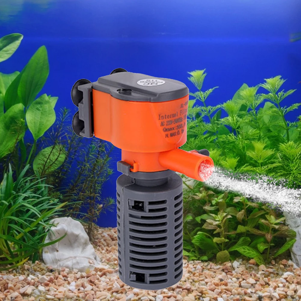 

3 Вт мини аквариумный внутренний фильтр для резервуара для воды 3 в 1 погружной насос фильтр циркуляция кислорода для аквариума для черепахи