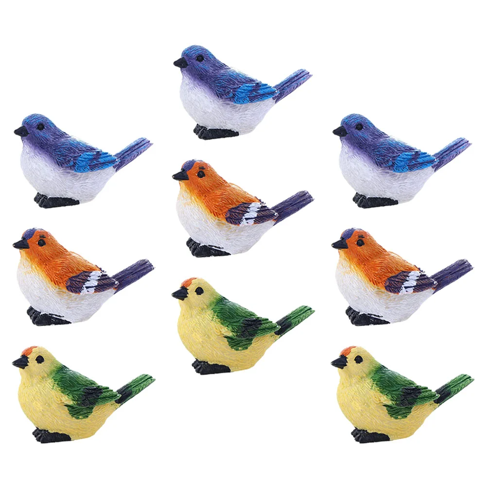 9 Pcs Lawn Ornaments Top Hat Bird Artificial Small Birds Garden Decoration Lifelike Resin Colorful
9 Pcs Lawn Ornaments Top Hat Bird Artificial Small Birds Garden Decoration Lifelike Resin Colorful