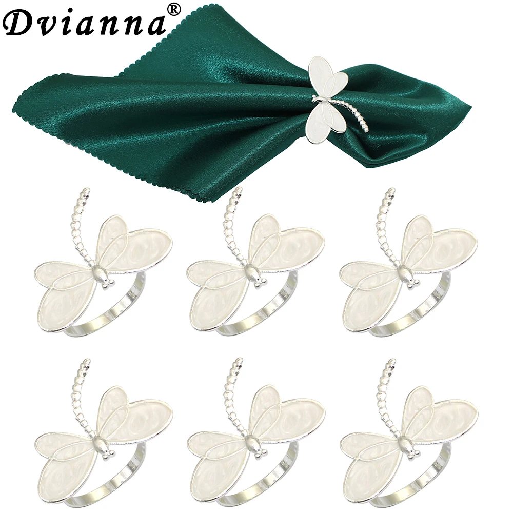 Dvianna Silver Napkin Rings Set Dragonfly Napkin Rings Holders for Thanksgiving Christmas Wedding Party Table Decorations HWW07
Dvianna Silver Napkin Rings Set Dragonfly Napkin Rings Holders for Thanksgiving Christmas Wedding Party Table Decorations HWW07