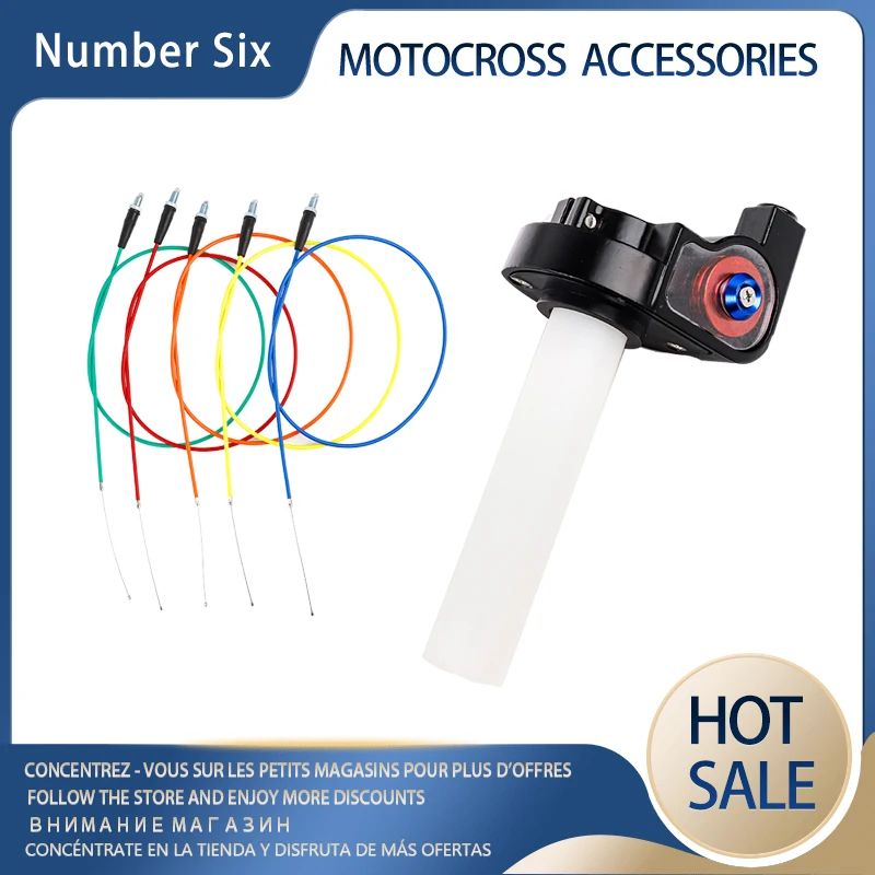 Motorcycle Handle 7/8 "22mm Throttle Handle 1/4 Fast Turning Throttle+1200mm Throttle Cable Dirt Pit Bike ATV UTV xr50 crf50 KLX
Motorcycle Handle 7/8 "22mm Throttle Handle 1/4 Fast Turning Throttle+1200mm Throttle Cable Dirt Pit Bike ATV UTV xr50 crf50 KLX