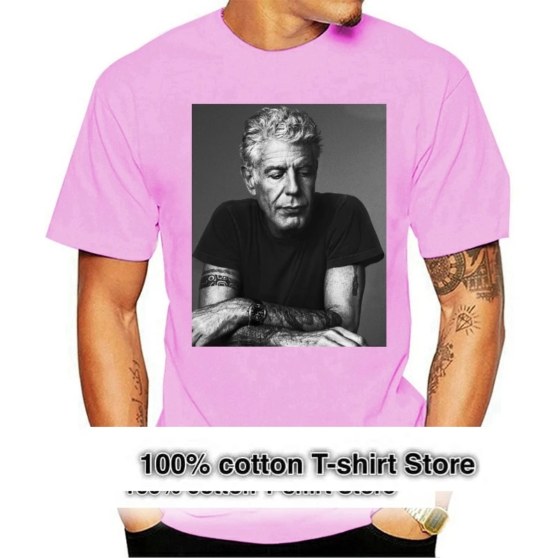 Men Short Sleeve Tshirt ANTHONY BOURDAIN T Shirt White On Black Classic T Shirt Women t shirt
Men Short Sleeve Tshirt ANTHONY BOURDAIN T Shirt White On Black Classic T Shirt Women t shirt
