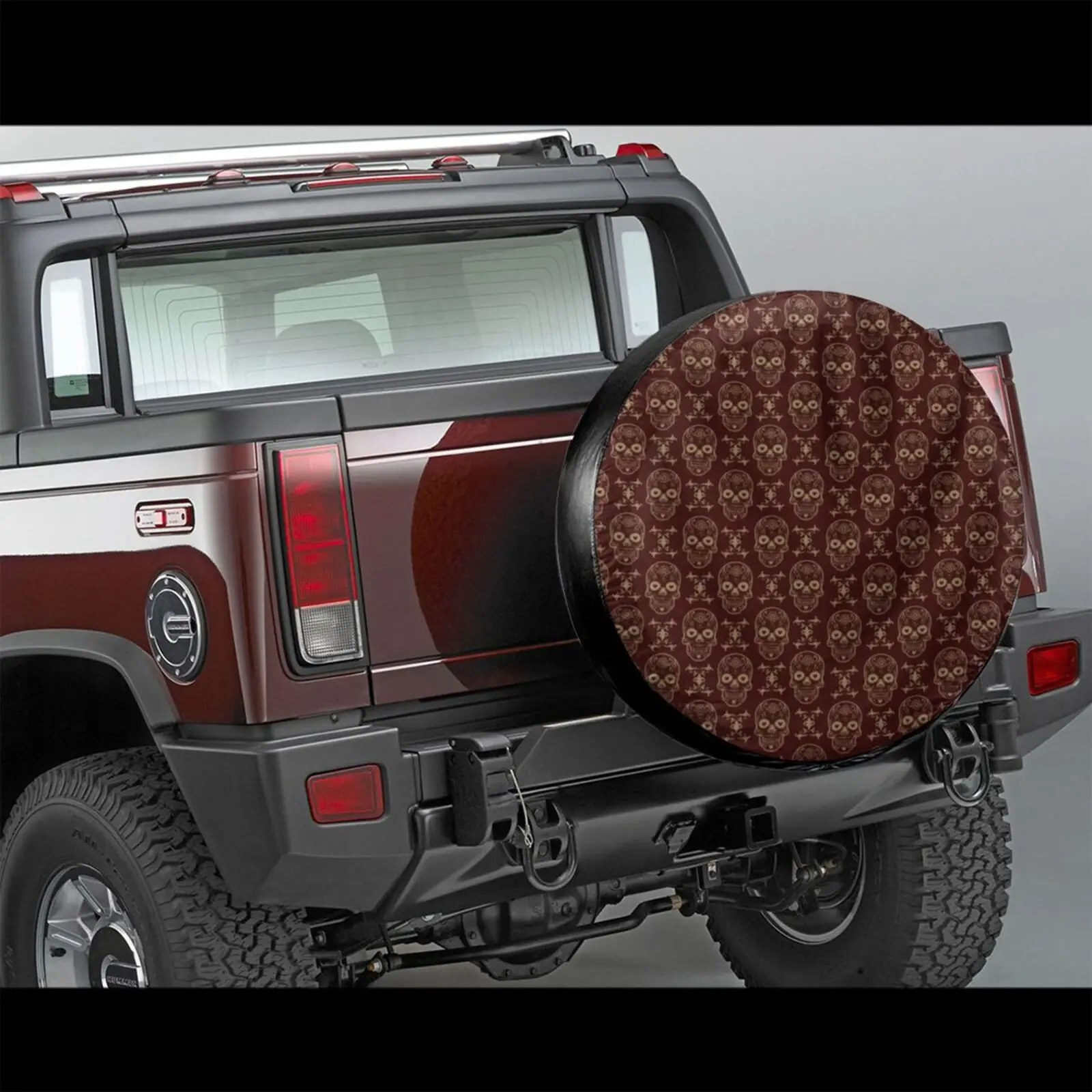 Spare Tire Cover for Car, Brown Sugar Skull, Day Of The Dead, Mexican Flower, Dia De Los Muertos, Calavera Catrina
Spare Tire Cover for Car, Brown Sugar Skull, Day Of The Dead, Mexican Flower, Dia De Los Muertos, Calavera Catrina