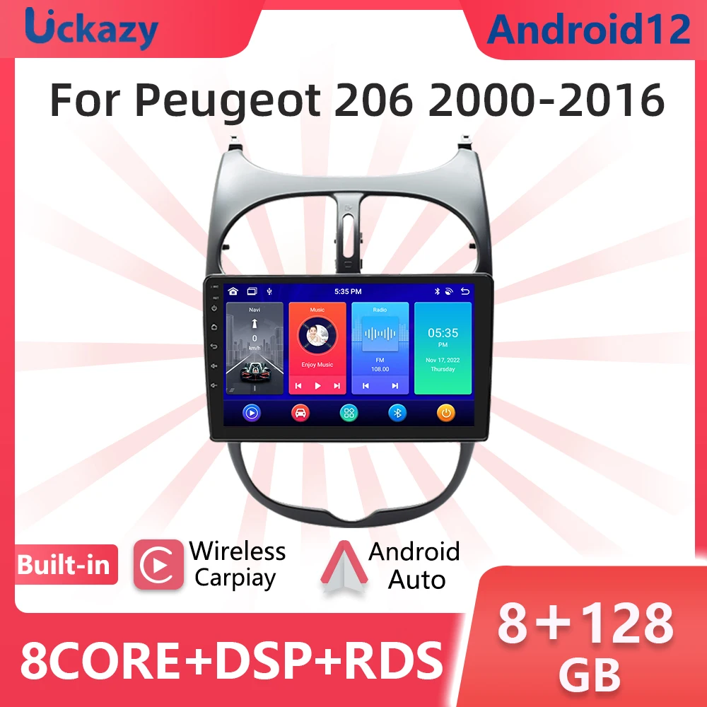 Android 12 Car Multimedia Stereo Player For BPEUGEOT 206 2001-2008 Radio Stereo GPS Navigation Headunit Wireless Carplay
Android 12 Car Multimedia Stereo Player For BPEUGEOT 206 2001-2008 Radio Stereo GPS Navigation Headunit Wireless Carplay