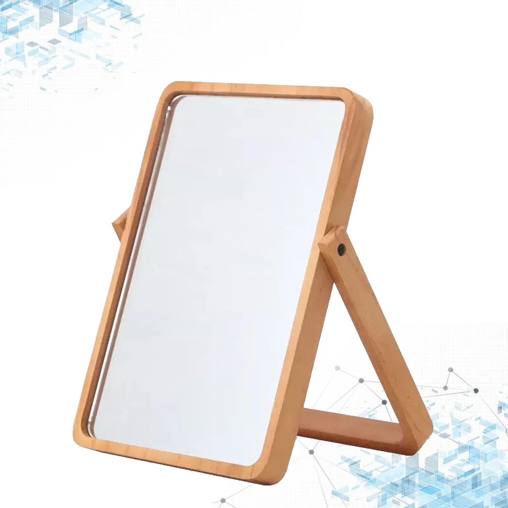 1PC Rectangular Makeup Mirror Dressing up Mirror Wooden Frame Mirror Desktop Mirror for Girls Women
1PC Rectangular Makeup Mirror Dressing up Mirror Wooden Frame Mirror Desktop Mirror for Girls Women