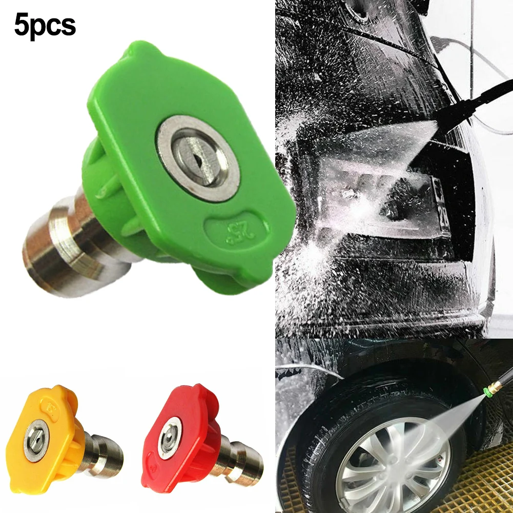 5pcs High Pressure Washer Spray Nozzles Quick Connect Sprayer Nozzle For Car Washing Nozzles Garden Lawn Watering Sprayer Nozzle
5pcs High Pressure Washer Spray Nozzles Quick Connect Sprayer Nozzle For Car Washing Nozzles Garden Lawn Watering Sprayer Nozzle