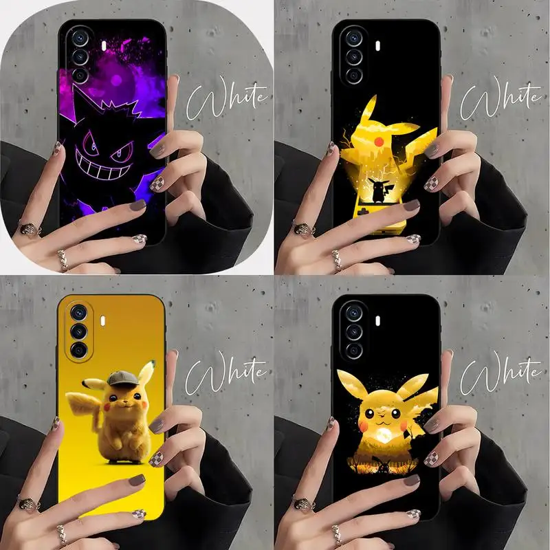 

Pokemon Pikachu Phone Case For Huawei P30 P50Pro P40 P20 P10 Plus Lite Pro Y5 Y6 Y7 Y8 PSMART 2019 2020 Fundas Shell