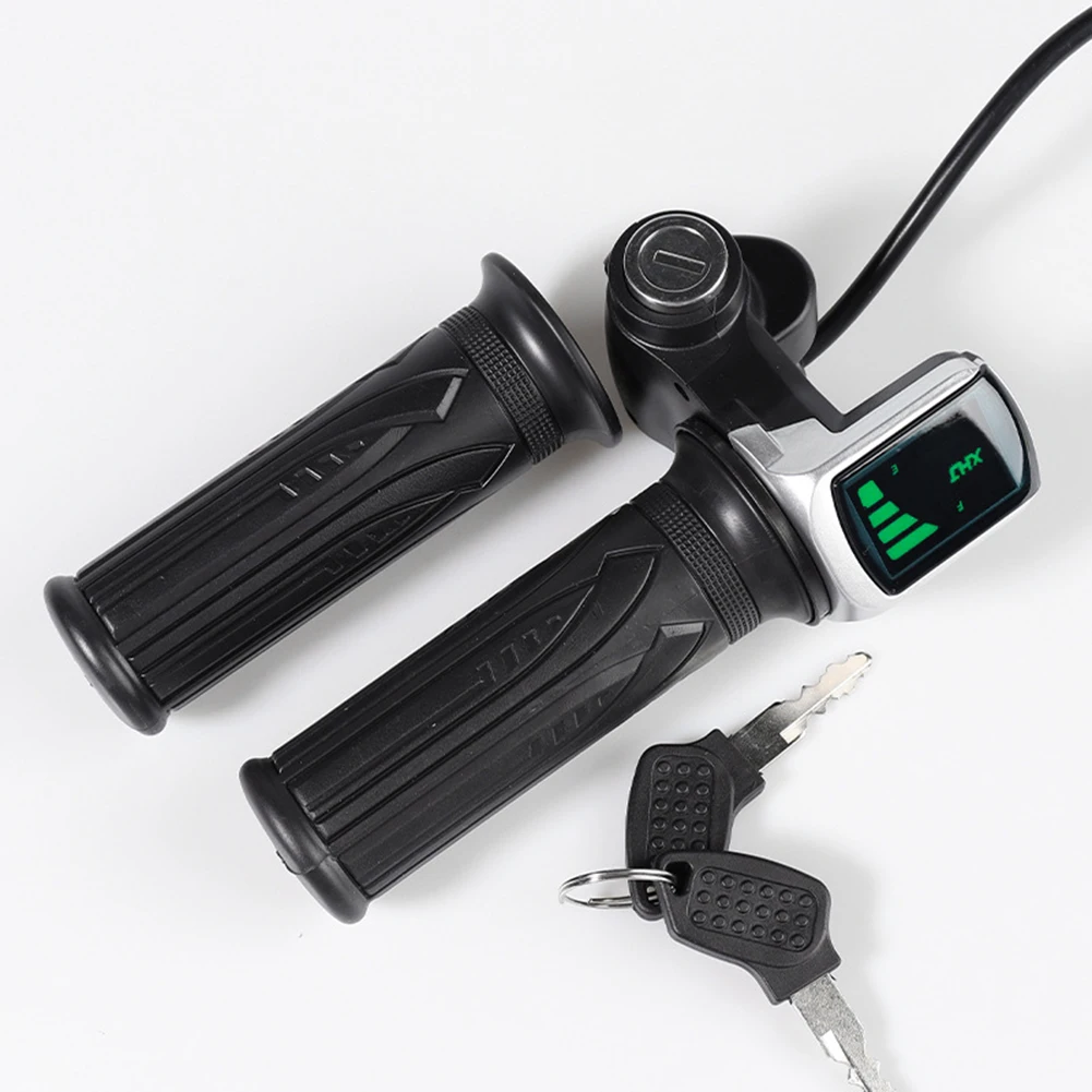 36/48V E-Bike Throttle Electric Scooter Bicycle Grip Handlebar LED Display Driving Turn Handle Display Accelerator Handle Key
36/48V E-Bike Throttle Electric Scooter Bicycle Grip Handlebar LED Display Driving Turn Handle Display Accelerator Handle Key