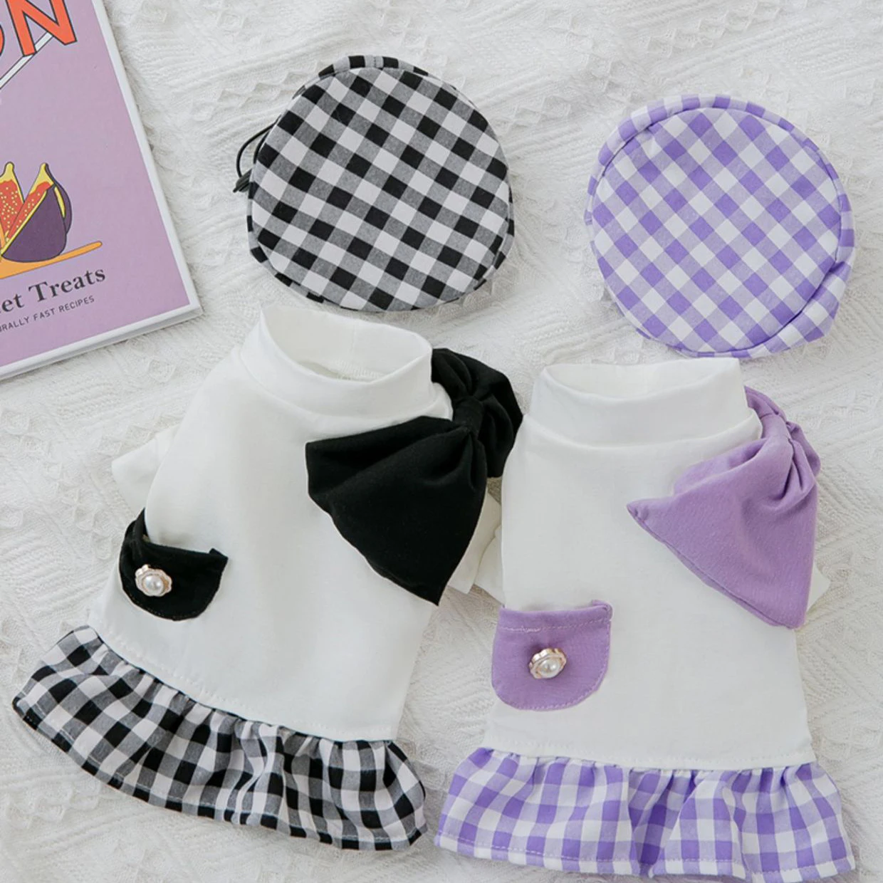 Pet Girls Suit Vintage Pearl Plaid Bow Dog Tutu Dress with Adjustable Hat Doggie Sweatshirt Puppy Girl One-Piece Breathable Skir
Pet Girls Suit Vintage Pearl Plaid Bow Dog Tutu Dress with Adjustable Hat Doggie Sweatshirt Puppy Girl One-Piece Breathable Skir