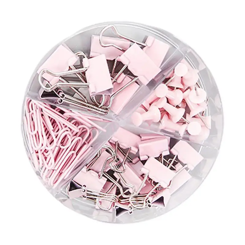 72Pcs Binder Clips Paper Clips Push Pins Setswith With Acrylic Box For Office School Supplies Folder Set
72Pcs Binder Clips Paper Clips Push Pins Setswith With Acrylic Box For Office School Supplies Folder Set