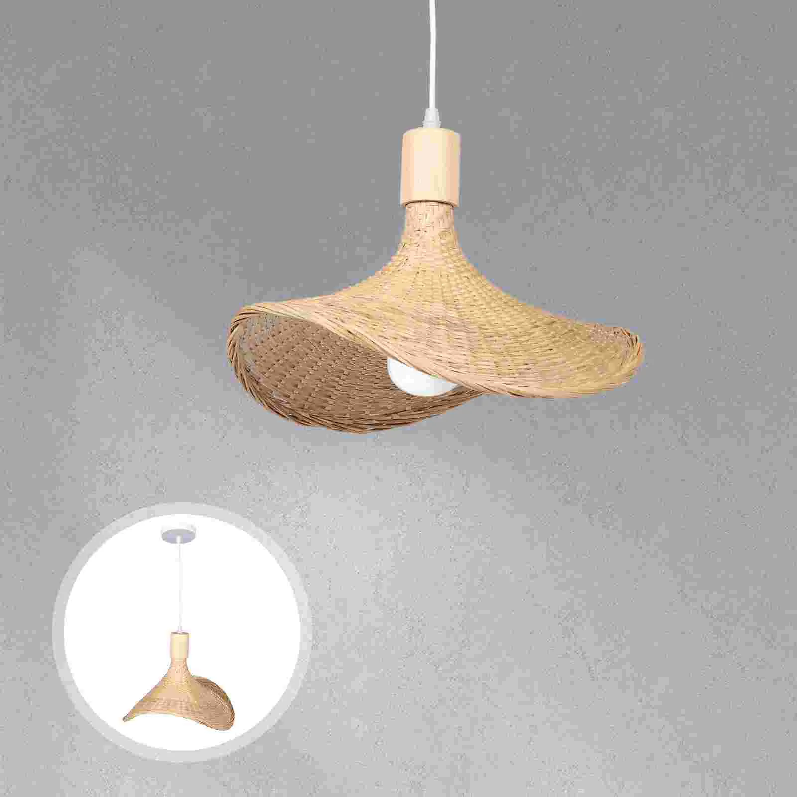 Lamp Light Ceiling Pendant Hanging Rattan Chandelier Weaving Hat Craft Room Straw Vintage Indoor Woven Creative Farmhouse Lights
Lamp Light Ceiling Pendant Hanging Rattan Chandelier Weaving Hat Craft Room Straw Vintage Indoor Woven Creative Farmhouse Lights