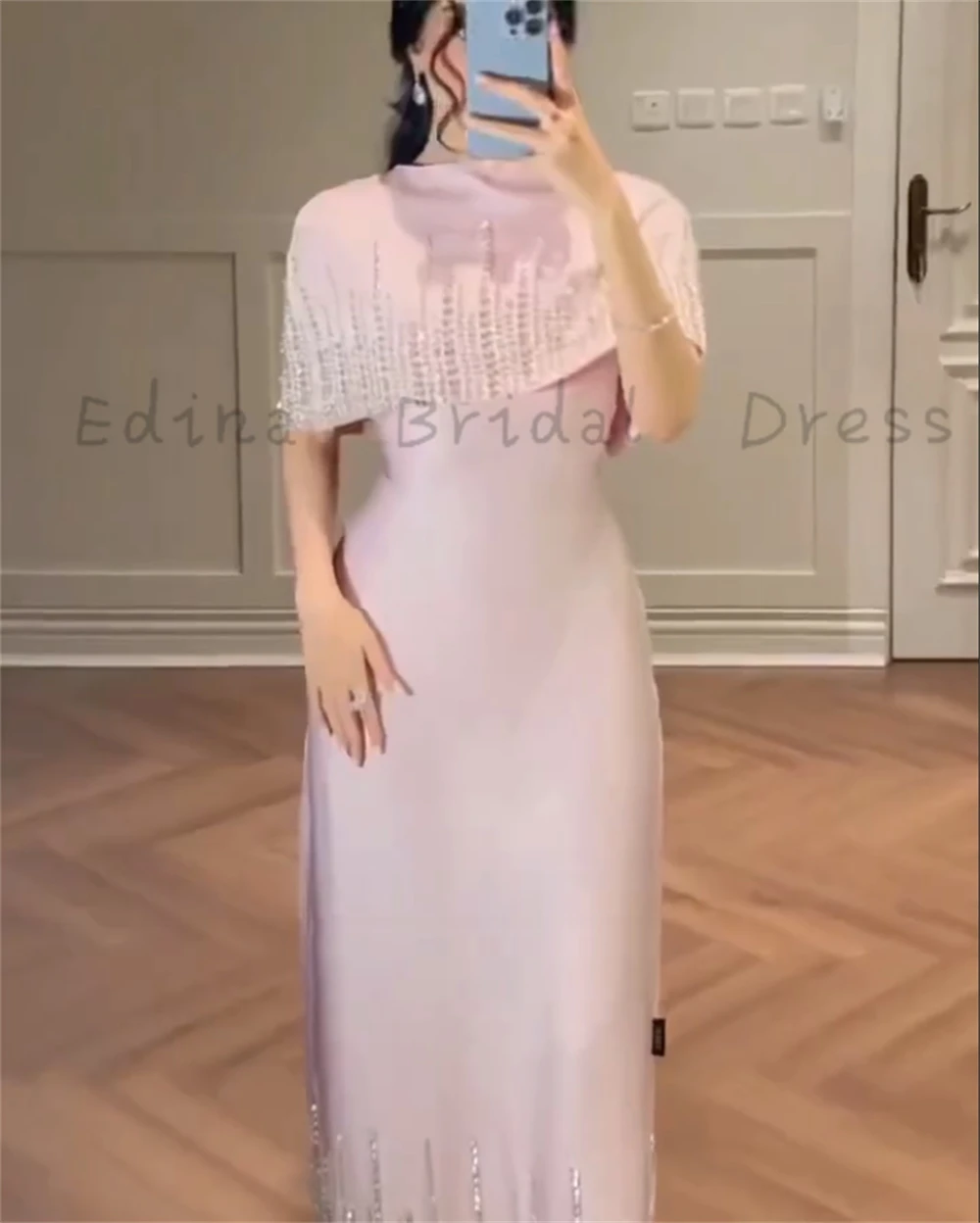 Women's Champagne Jewel Mermaid Evening Dresses for Musilm Short Jaktes vestido formatura Sequin Crystals Satin Formal Dress
Women's Champagne Jewel Mermaid Evening Dresses for Musilm Short Jaktes vestido formatura Sequin Crystals Satin Formal Dress