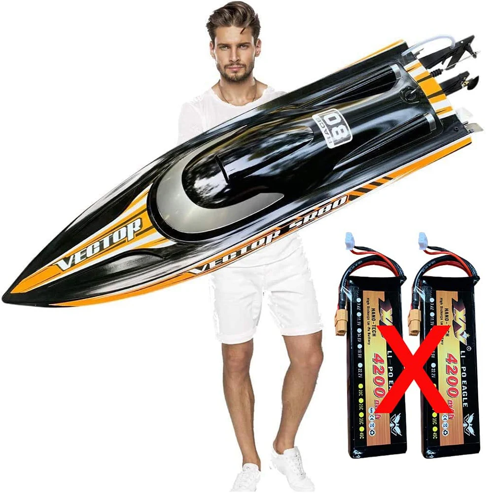 ARTR PNP S2 Pro. 31.5" Large Remote Control Speed Boat for Adults RC Brushless Submarine 70km/h+ ,No Batteries & Charger
ARTR PNP S2 Pro. 31.5" Large Remote Control Speed Boat for Adults RC Brushless Submarine 70km/h+ ,No Batteries & Charger