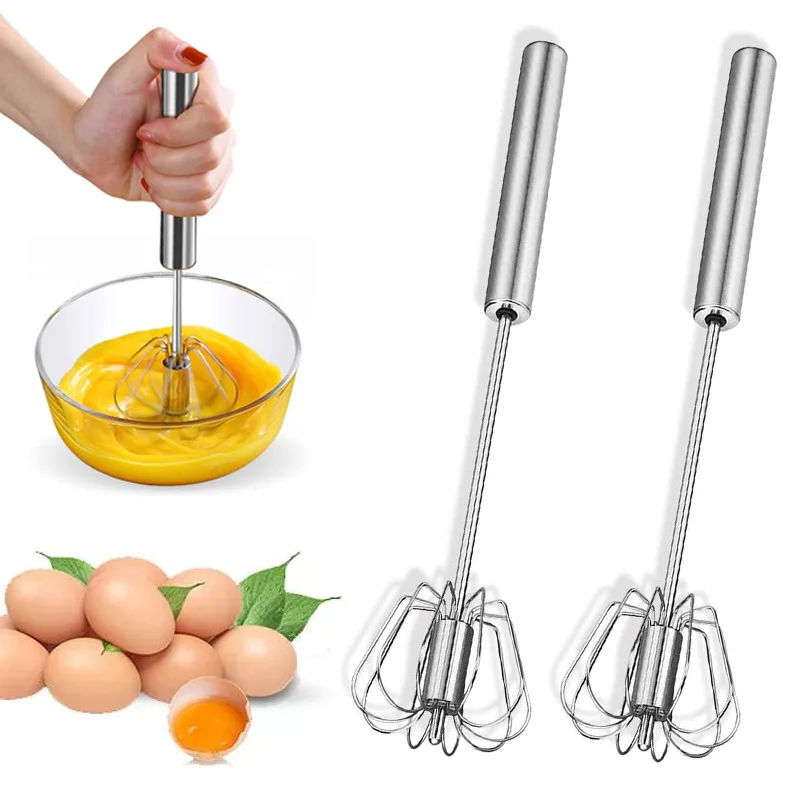 Hand Pressure Semi-automatic Egg Beater Stainless Steel Kitchen Accessories Tools Self Turning Cream Utensils Whisk Manual Mixer
Hand Pressure Semi-automatic Egg Beater Stainless Steel Kitchen Accessories Tools Self Turning Cream Utensils Whisk Manual Mixer