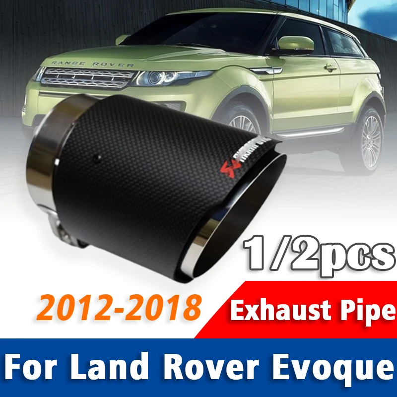 1/2Pcs Carbon Fiber + Stainless Steel Exhaust Pipe Muffler Tailpipe Muffler Tip For Land Rover Evoque 2012-2018 Rear Tail Throat
1/2Pcs Carbon Fiber + Stainless Steel Exhaust Pipe Muffler Tailpipe Muffler Tip For Land Rover Evoque 2012-2018 Rear Tail Throat