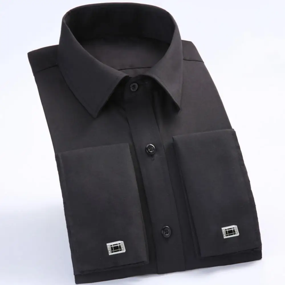 Fashion Men French Cuff Long Sleeve Cotton Business Shirt Top with Cufflinks мужская одежда рубашка мужская
Fashion Men French Cuff Long Sleeve Cotton Business Shirt Top with Cufflinks мужская одежда рубашка мужская