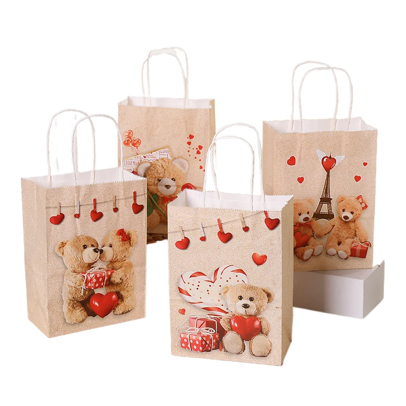 6pcs/Set LOVE Bear Packaging Valentines Day Paper Gift Bag Paper Handel Bags Birthday Kraft Paper Packing Bag Candy Box TC115B
6pcs/Set LOVE Bear Packaging Valentines Day Paper Gift Bag Paper Handel Bags Birthday Kraft Paper Packing Bag Candy Box TC115B