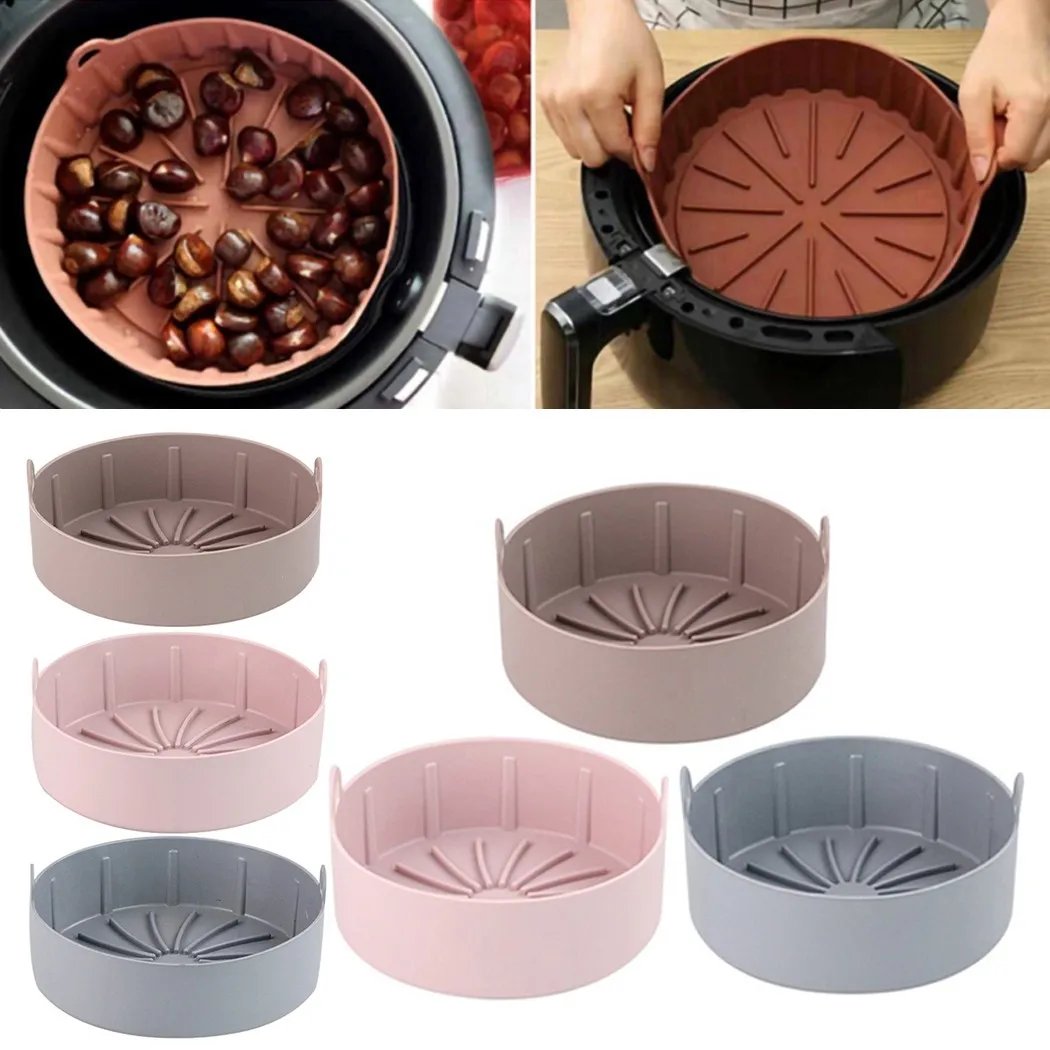 Silicone Pot Air Fryers Oven Baking Tool Tray Fried Pizza Chicken Cake Pot Air Fryer Pan Cake Pan Home Kitchen Multi Color
Silicone Pot Air Fryers Oven Baking Tool Tray Fried Pizza Chicken Cake Pot Air Fryer Pan Cake Pan Home Kitchen Multi Color