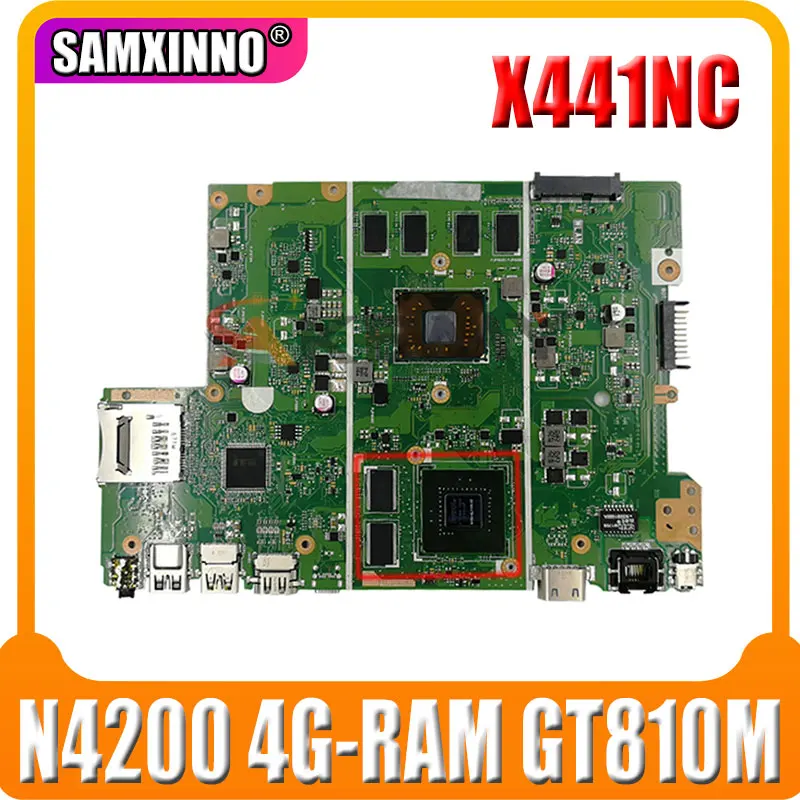 SAMXINNO X441NC motherboard For Asus X441NC X441N F441N A441N original mainboard N4200 4G-RAM GT810M
SAMXINNO X441NC motherboard For Asus X441NC X441N F441N A441N original mainboard N4200 4G-RAM GT810M