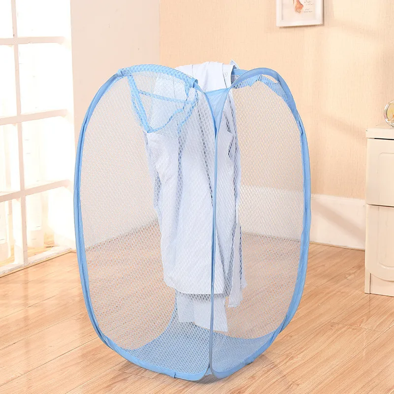 Collapsible Clothes Baskets for Dorm Color Net Laundry Basket Mesh Pop Up Square Laundry Basket Storage Toy Organizer Bags
Collapsible Clothes Baskets for Dorm Color Net Laundry Basket Mesh Pop Up Square Laundry Basket Storage Toy Organizer Bags