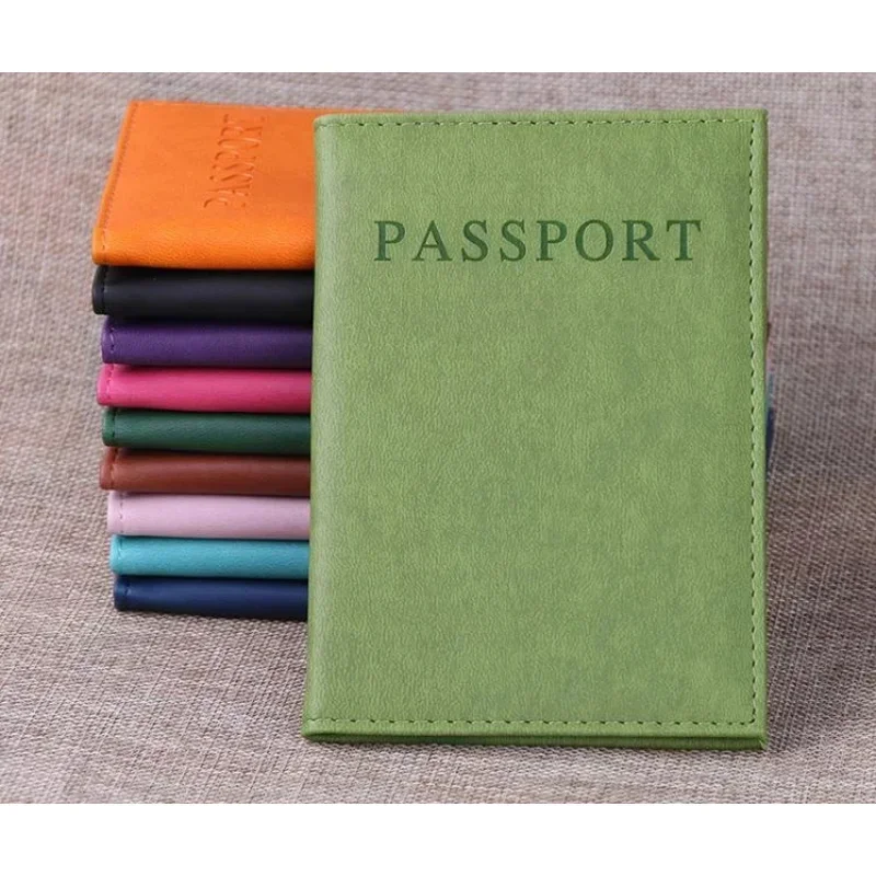 

High Quality English PU Leather Passport Covers Document Cover Travel Passport Holder ID Card Passport Holder Travel Acceessory