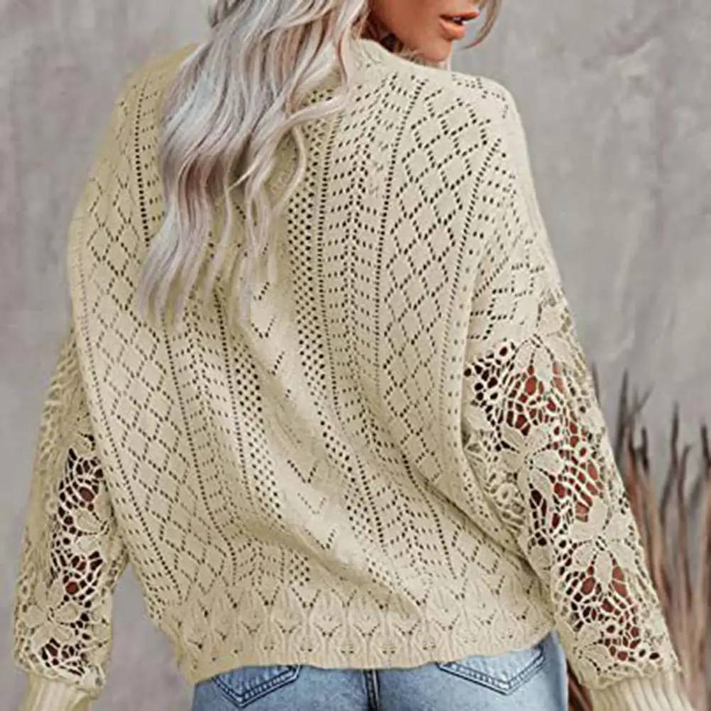 Lady Sweater Warm Sweet Elastic Long Sleeves Lace Patchwork Lady Sweater Autumn Sweater Female Garment
Lady Sweater Warm Sweet Elastic Long Sleeves Lace Patchwork Lady Sweater Autumn Sweater Female Garment