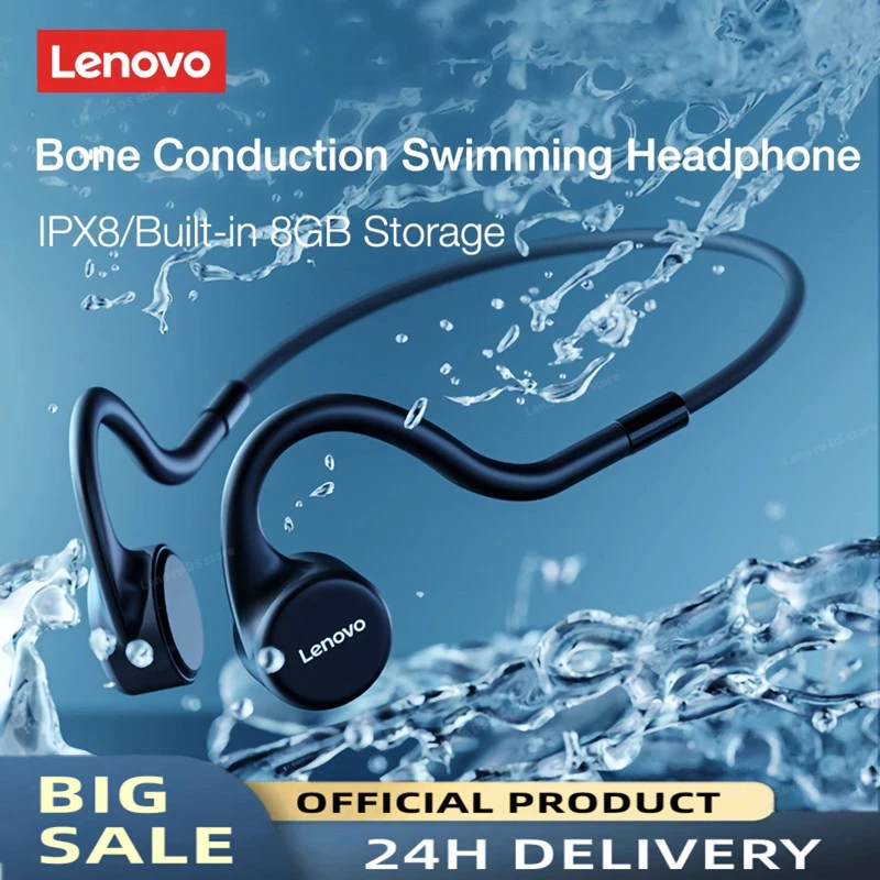 Беспроводные наушники Lenovo X5 с костной проводимостью, Bluetooth-наушники IPX8, водонепроницаемая гарнитура со встроенным хранилищем 8 ГБ для бега, ...
Беспроводные наушники Lenovo X5 с костной проводимостью, Bluetooth-наушники IPX8, водонепроницаемая гарнитура со встроенным хранилищем 8 ГБ для бега, ...