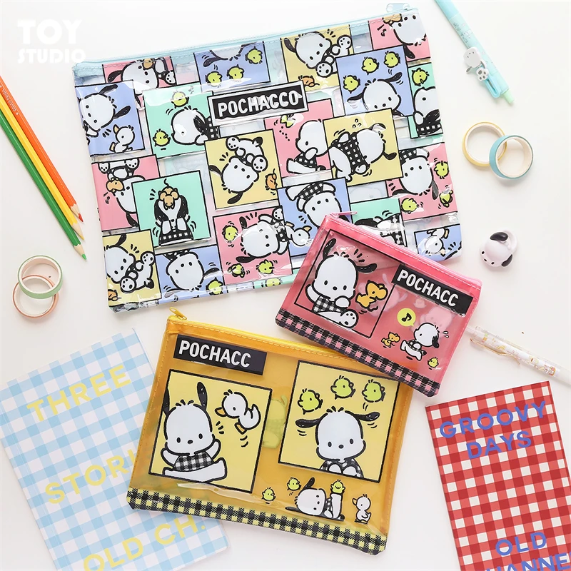 3pcs/set Cartoon Japan Anime Pachacco Dog PVC Storage Bags File Documents Bags Sanrioed Cosmetic Bags Dolls Accessories
3pcs/set Cartoon Japan Anime Pachacco Dog PVC Storage Bags File Documents Bags Sanrioed Cosmetic Bags Dolls Accessories
