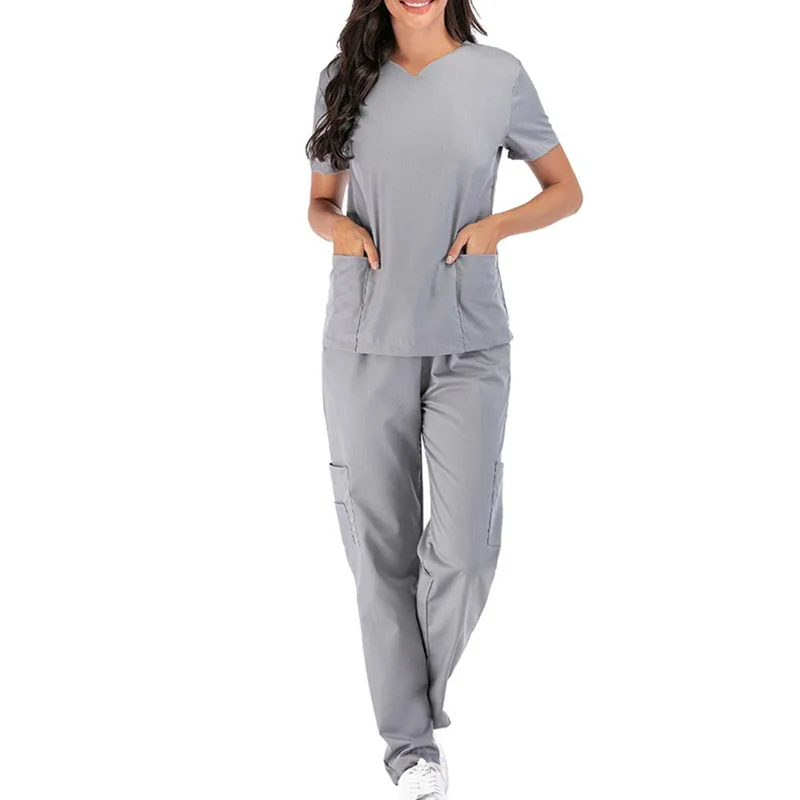 Size S-2XL Scrub Set For Women Elevated V-Neck Top And High Waist Jogger Scrub Pants Nurse Medical Uniform
Size S-2XL Scrub Set For Women Elevated V-Neck Top And High Waist Jogger Scrub Pants Nurse Medical Uniform