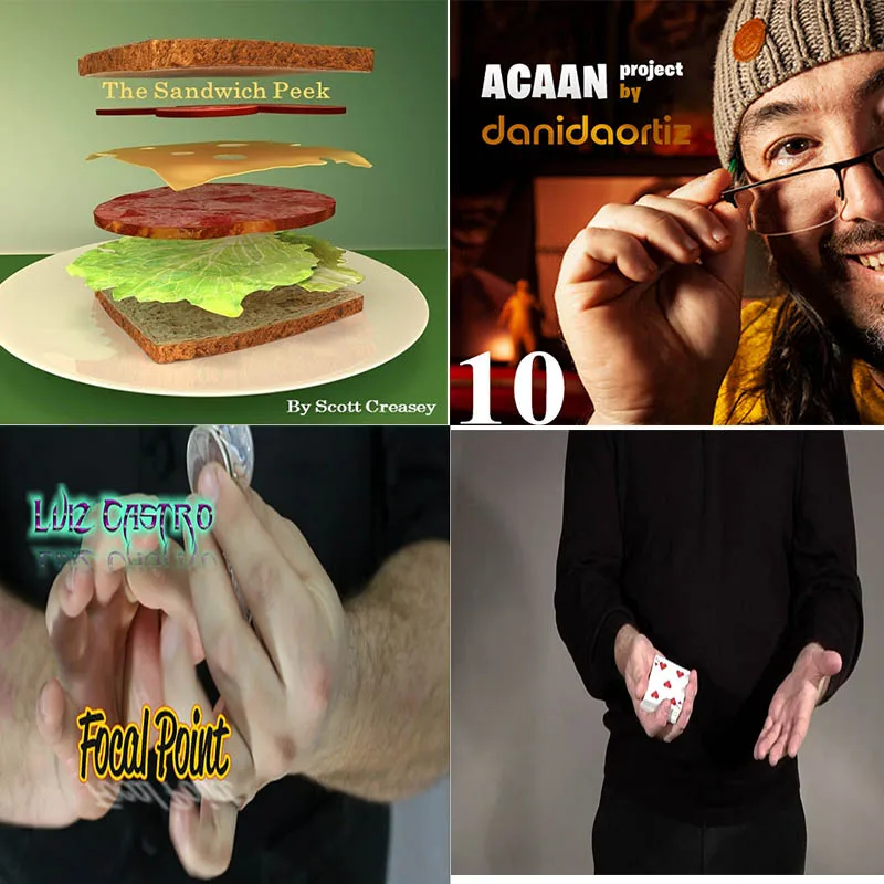 ACAAN Project10-Dani DaOrtiz,The Sandwich Peek-Scott Crease,Focal Point Production-Luiz Castro, Erdnase Color Change-John Carney
ACAAN Project10-Dani DaOrtiz,The Sandwich Peek-Scott Crease,Focal Point Production-Luiz Castro, Erdnase Color Change-John Carney