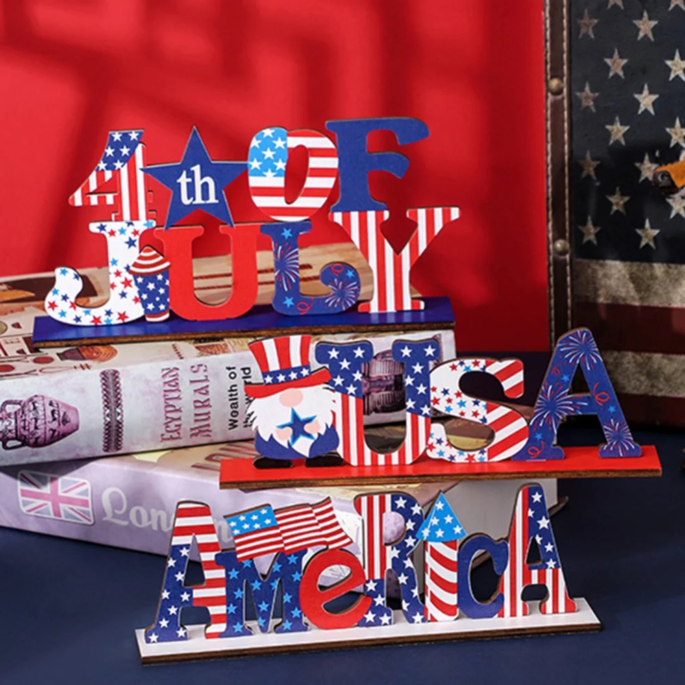 Independence Day Wooden Tabletop Sign 4th of July Patriotic Table Centerpieces Decorations Home Welcome America Letters
Independence Day Wooden Tabletop Sign 4th of July Patriotic Table Centerpieces Decorations Home Welcome America Letters