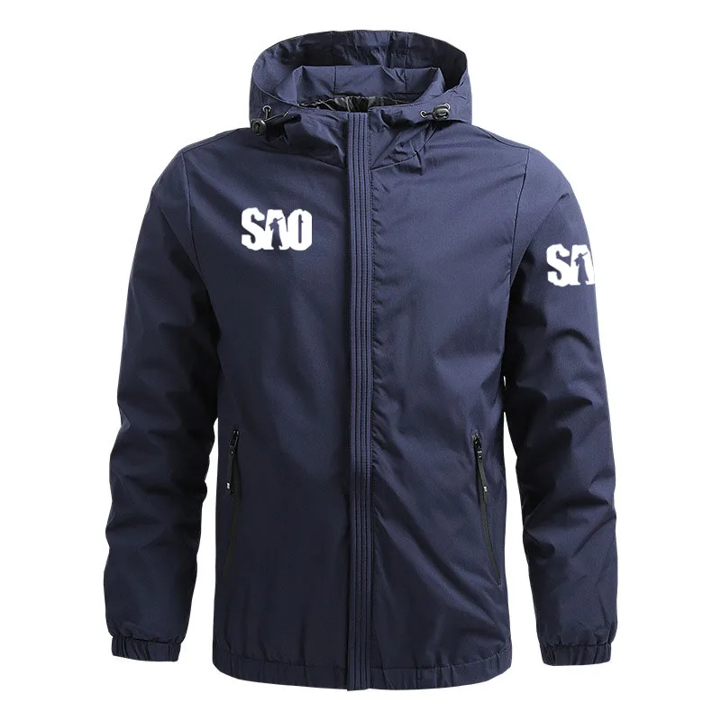 High quality hiking jacket tactical military bomber jacket SAO Sword Art Online logo print Spring Autumn Men's Jacket coat
High quality hiking jacket tactical military bomber jacket SAO Sword Art Online logo print Spring Autumn Men's Jacket coat