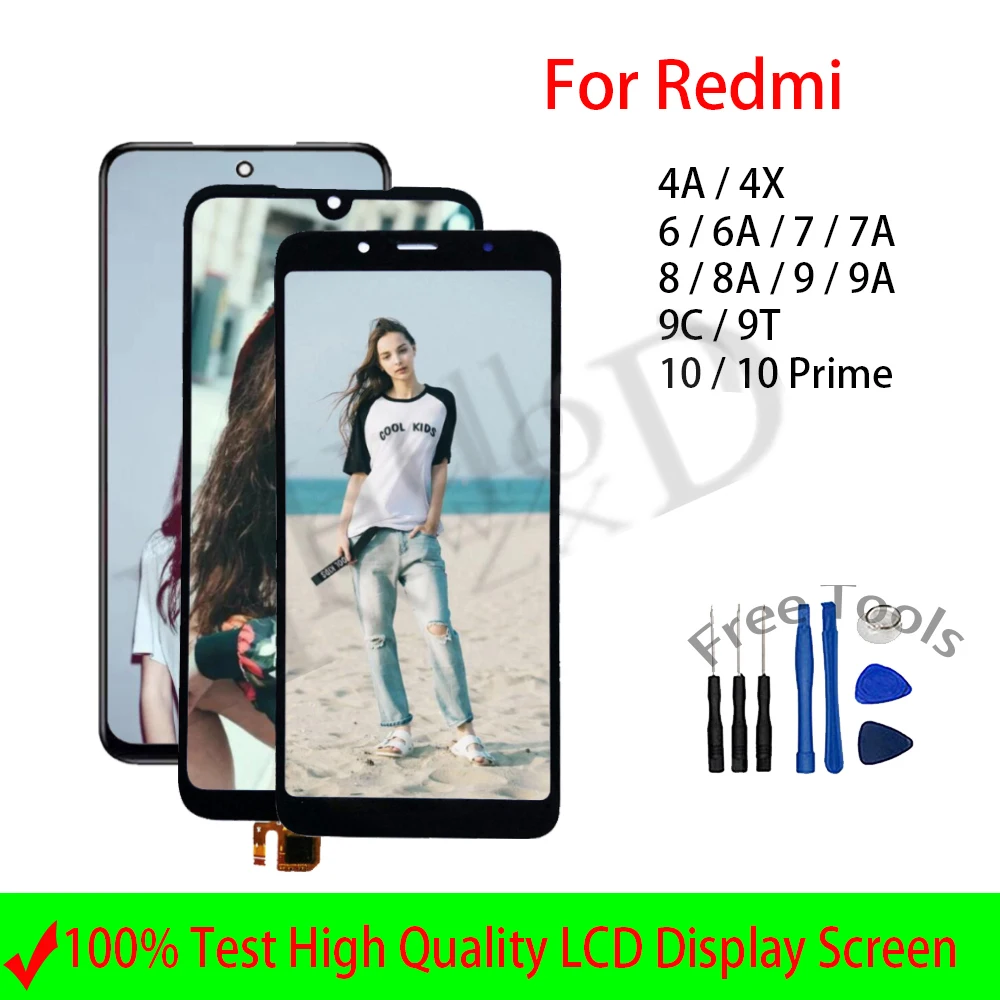 Full LCD Screen For Xiaomi Redmi 4A 4X 6 6A 7 7A 8 8A 9 9A 9C 9T 10 Prime LCD Display Touch Screen Digitizer Assembly Replacemt
Full LCD Screen For Xiaomi Redmi 4A 4X 6 6A 7 7A 8 8A 9 9A 9C 9T 10 Prime LCD Display Touch Screen Digitizer Assembly Replacemt