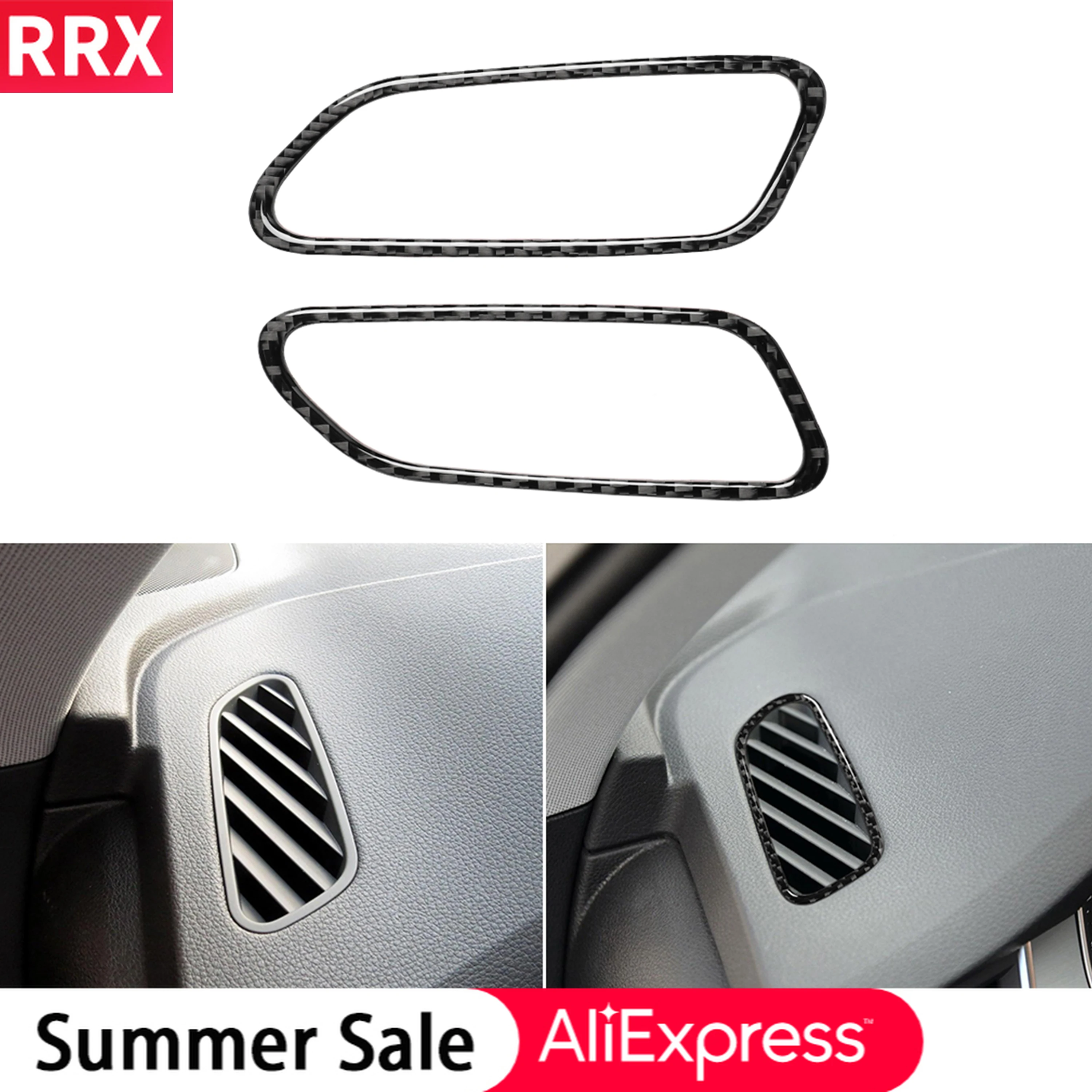 For Audi Q7 SQ7 4M 2016 2017 2018 2019 Carbon Fiber Stickers Dashboard Both Side Air Vent Outlet Frame Interior Car Accessories
For Audi Q7 SQ7 4M 2016 2017 2018 2019 Carbon Fiber Stickers Dashboard Both Side Air Vent Outlet Frame Interior Car Accessories