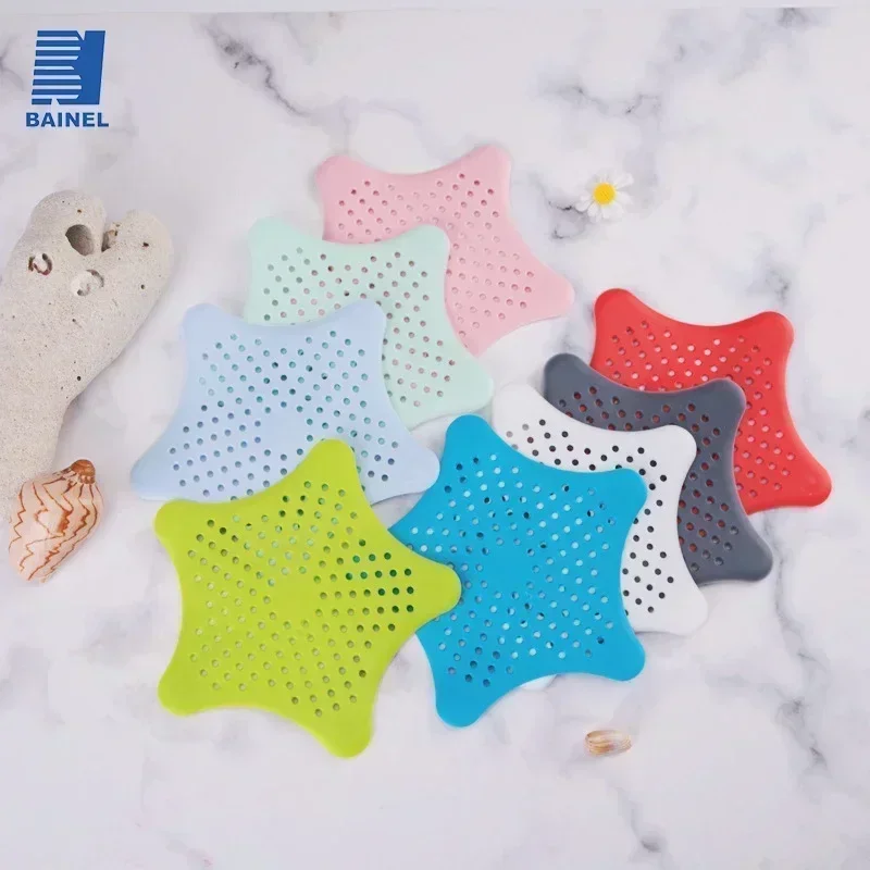 BAINEL Silicone Sink Drain Filter Bathtub Hair Catcher Hole Suitable for Bathroom Pentagram Starfish Kitchen Toilet Accessories
BAINEL Silicone Sink Drain Filter Bathtub Hair Catcher Hole Suitable for Bathroom Pentagram Starfish Kitchen Toilet Accessories