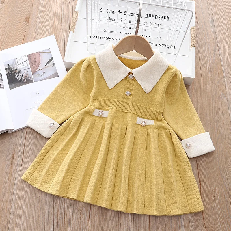 Girls Dresses Spring Autumn 1 To 5 Years Old Children Knitted Long Sleeve Party Dresses Clothes For Baby Kids Knitted Costume
Girls Dresses Spring Autumn 1 To 5 Years Old Children Knitted Long Sleeve Party Dresses Clothes For Baby Kids Knitted Costume