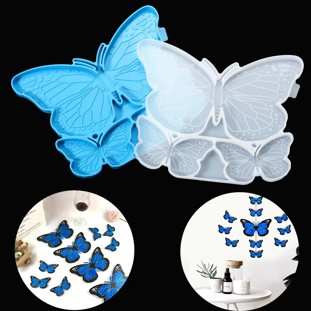 DIY Butterfly Shape Keychain Casting Epoxy Resin Silicone Mold Handmade Crafts Jewellery Pendant Making Tool Wall Decoration
DIY Butterfly Shape Keychain Casting Epoxy Resin Silicone Mold Handmade Crafts Jewellery Pendant Making Tool Wall Decoration