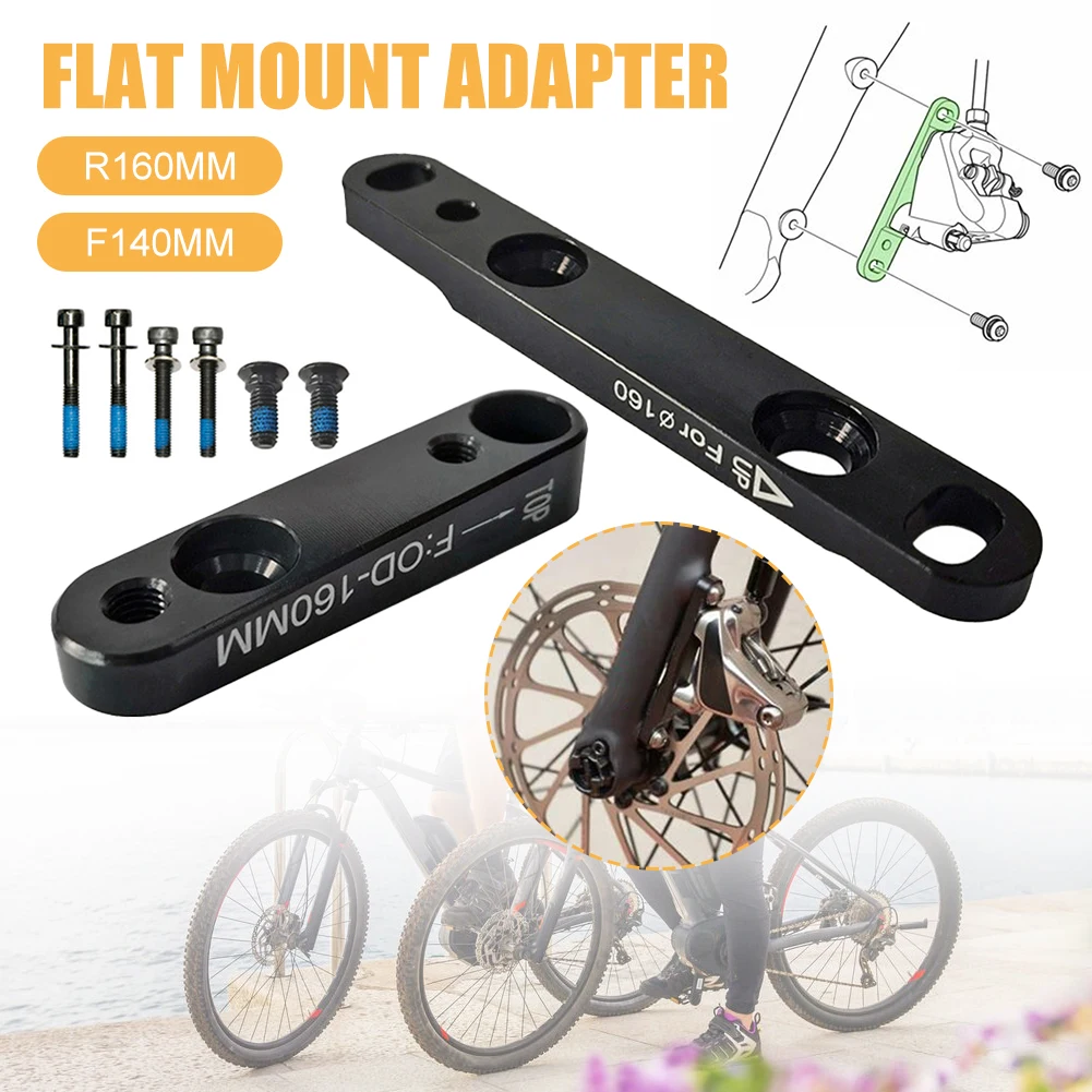 Flat Mount Disc Brake Adapter Road Bike Disc Brake Adapter Front/Rear Aluminum Alloy 140 Or 160 Reversible For 140mm 160mm Rotor
Flat Mount Disc Brake Adapter Road Bike Disc Brake Adapter Front/Rear Aluminum Alloy 140 Or 160 Reversible For 140mm 160mm Rotor