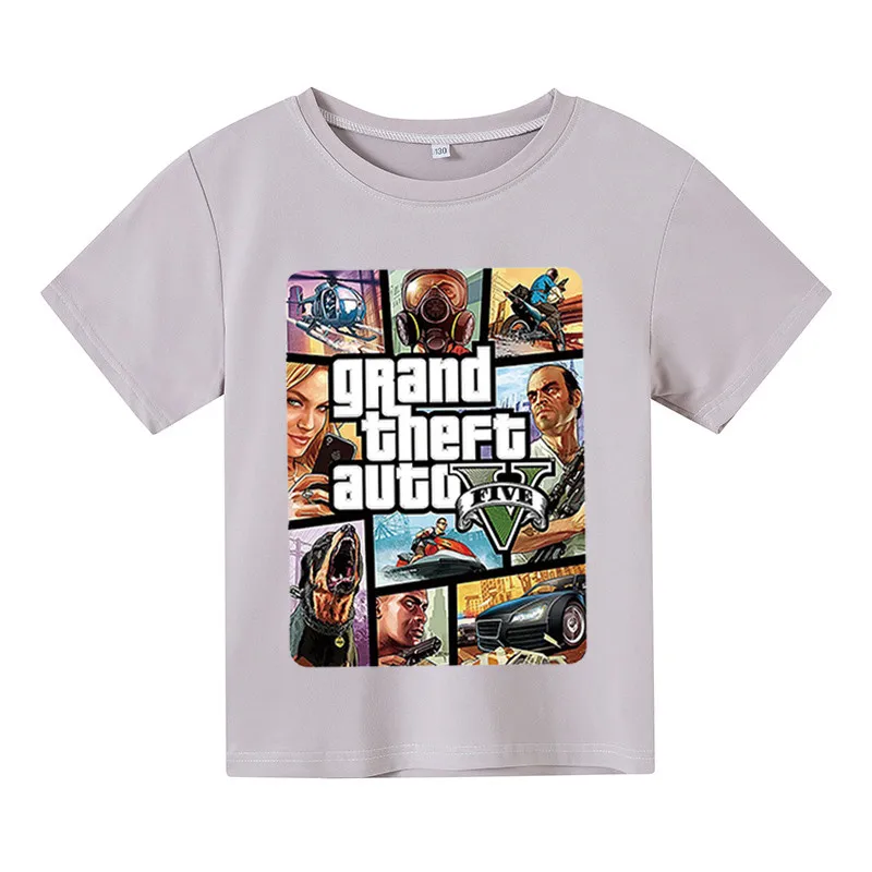 2022 Grand Theft Auto Game GTA 5 boy Summer T Shirts Cool GTA5 girl TShirt Colorful Print GTA 5 T-shirt Tee Shirt Funny clothing
2022 Grand Theft Auto Game GTA 5 boy Summer T Shirts Cool GTA5 girl TShirt Colorful Print GTA 5 T-shirt Tee Shirt Funny clothing