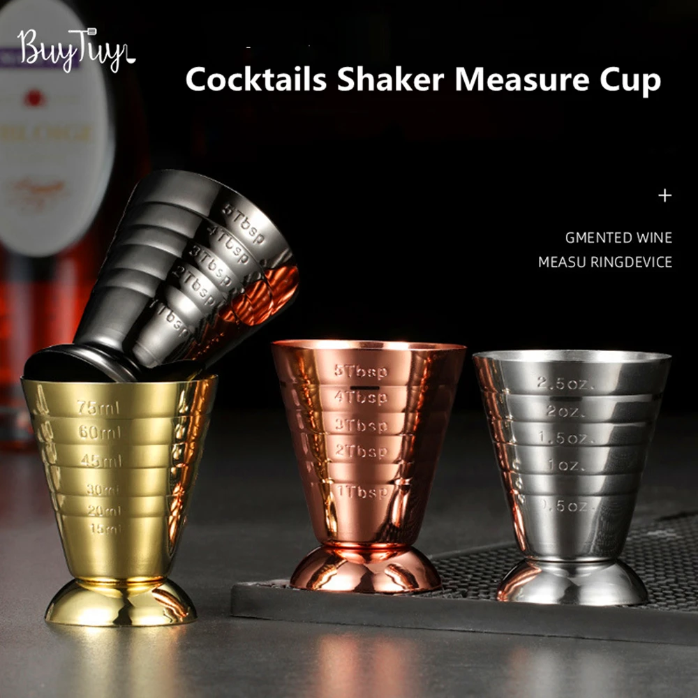 75ml Stainless Spirit Cocktails Shaker Measure Cup Jigger Alcohol Bartending Wine Tools For Home Bar Party Bar Accessories
75ml Stainless Spirit Cocktails Shaker Measure Cup Jigger Alcohol Bartending Wine Tools For Home Bar Party Bar Accessories