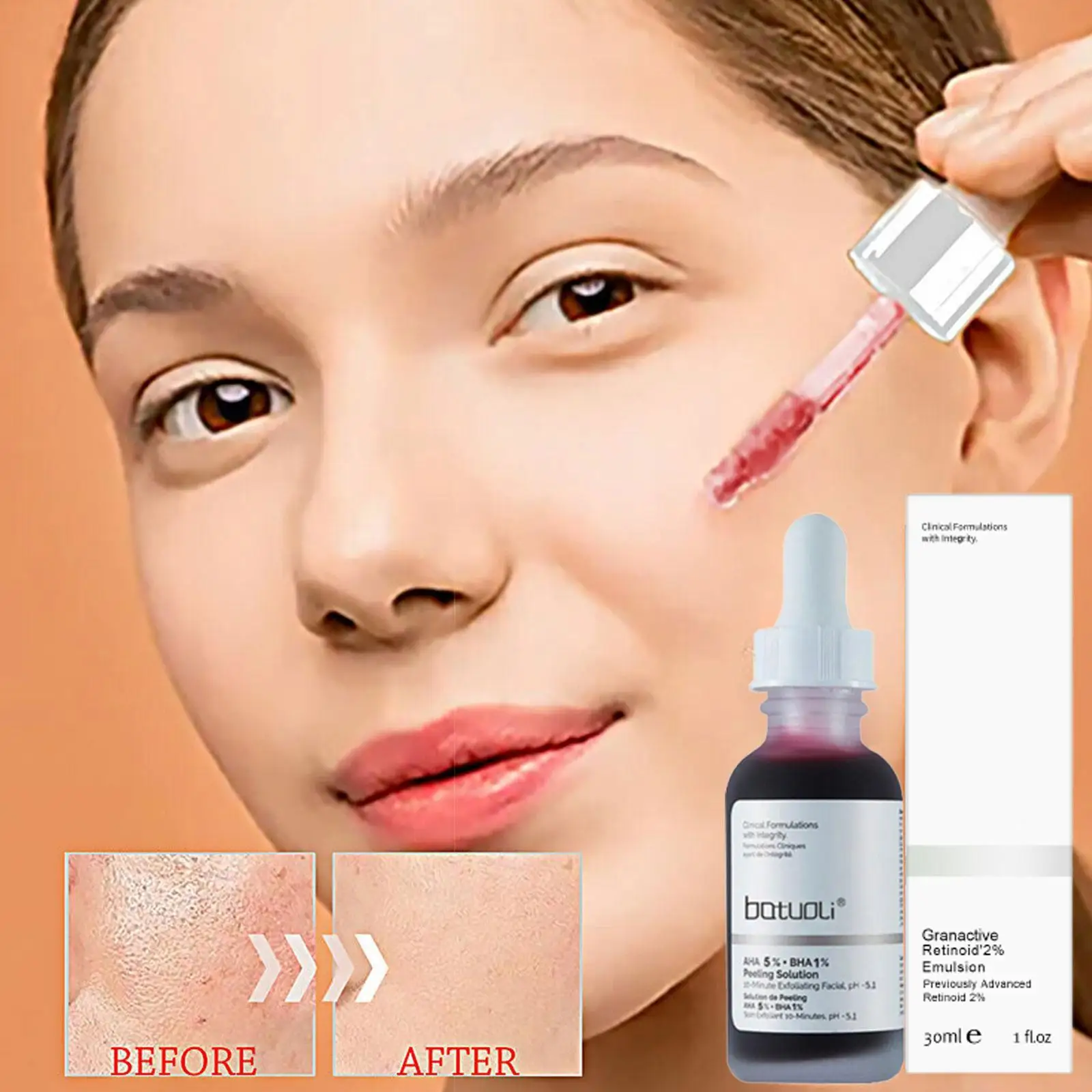 32ml Shrink Pores Serum Fruit Acid Exfoliating Moisturizing Nourish Smooth Pores Repair Essence Products Skin Care
32ml Shrink Pores Serum Fruit Acid Exfoliating Moisturizing Nourish Smooth Pores Repair Essence Products Skin Care
