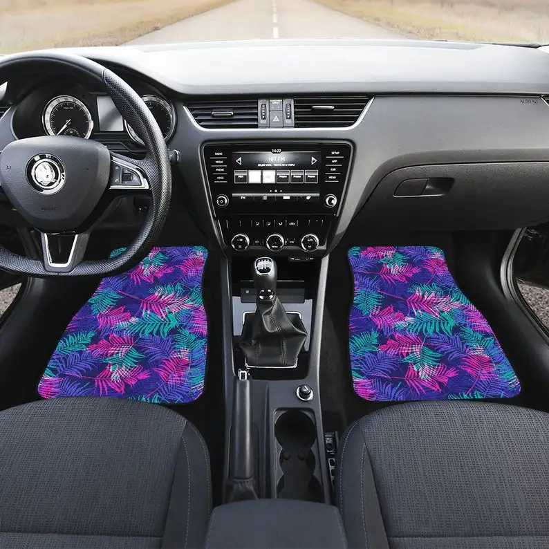 Blue Green Leaves Plants Floral Flowers Car Floor Mats Set, Front and Back Floor Mats for Car, Car Accessories
Blue Green Leaves Plants Floral Flowers Car Floor Mats Set, Front and Back Floor Mats for Car, Car Accessories