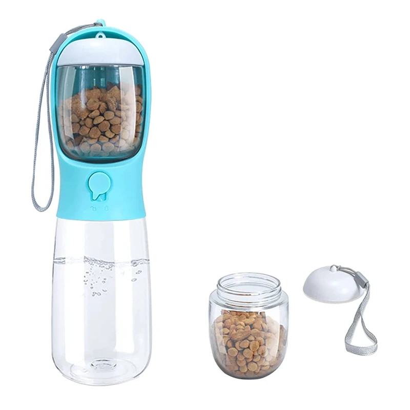 Dog Water Bottle, Large 19OZ Capacity Dog Water Bottle Dispenser Portable For Walking With Food Container
Dog Water Bottle, Large 19OZ Capacity Dog Water Bottle Dispenser Portable For Walking With Food Container