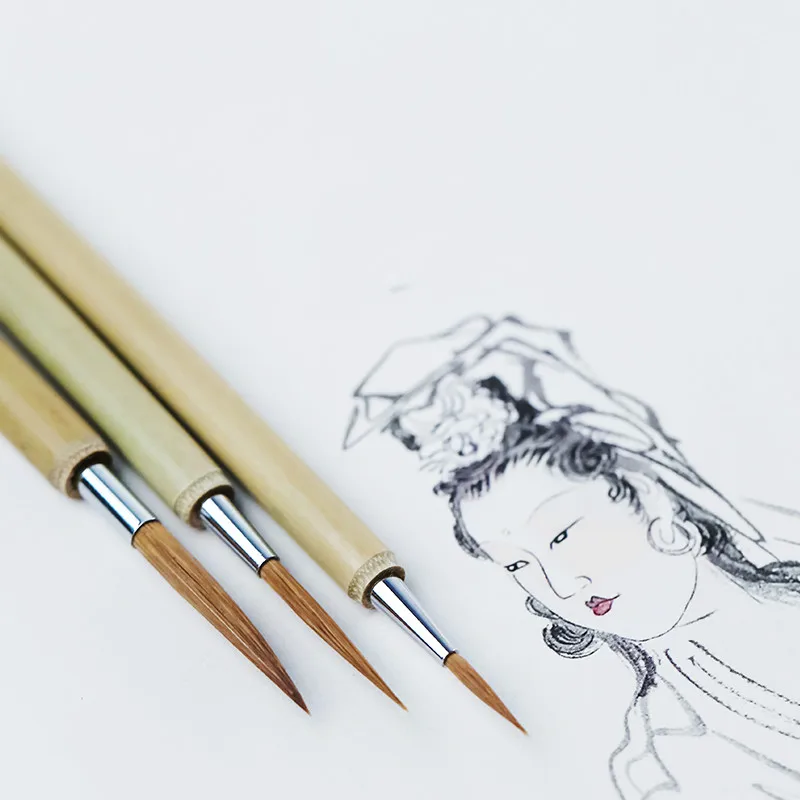 Chinese Calligraphy Brush Painting Writing Line Brush Set Weasel Hair Hook Line Pen Handwriting Practice Caligrafia Craft Supply
Chinese Calligraphy Brush Painting Writing Line Brush Set Weasel Hair Hook Line Pen Handwriting Practice Caligrafia Craft Supply