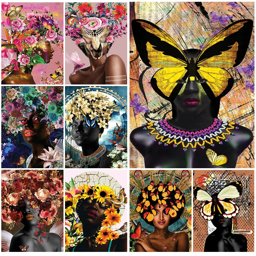 Abstract Butterfly Black Woman Flowers Girl Poster Wall Art Canvas Painting Home Decor Wall Pictures For Living Room Unframed
Abstract Butterfly Black Woman Flowers Girl Poster Wall Art Canvas Painting Home Decor Wall Pictures For Living Room Unframed