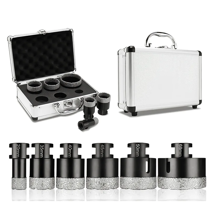 6 Pcs M14 Thread Diamond Dry Vacuum Brazed Drilling Core Bits Set porcelain tiles crowns Drill Granite Marble Tools
6 Pcs M14 Thread Diamond Dry Vacuum Brazed Drilling Core Bits Set porcelain tiles crowns Drill Granite Marble Tools